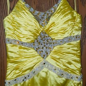 Yellow prom dress